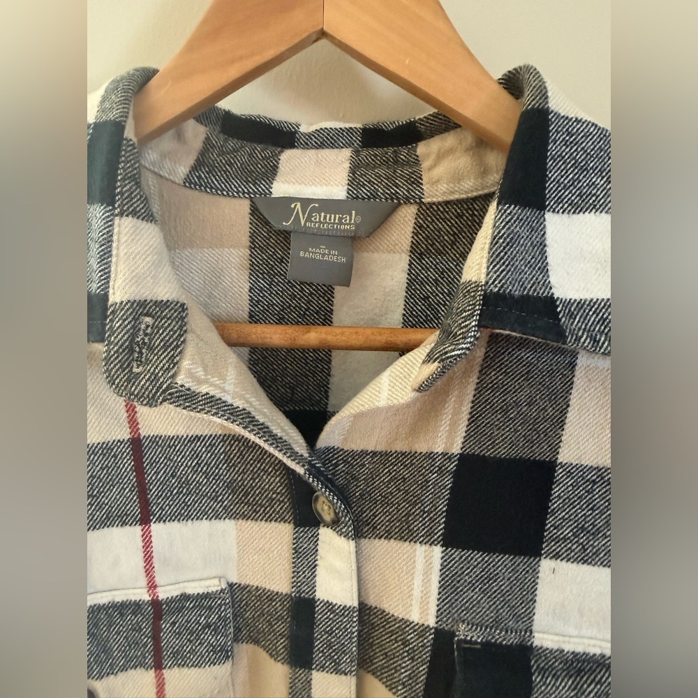 Natural Reflections thick flannel oversized - Picture 2 of 4